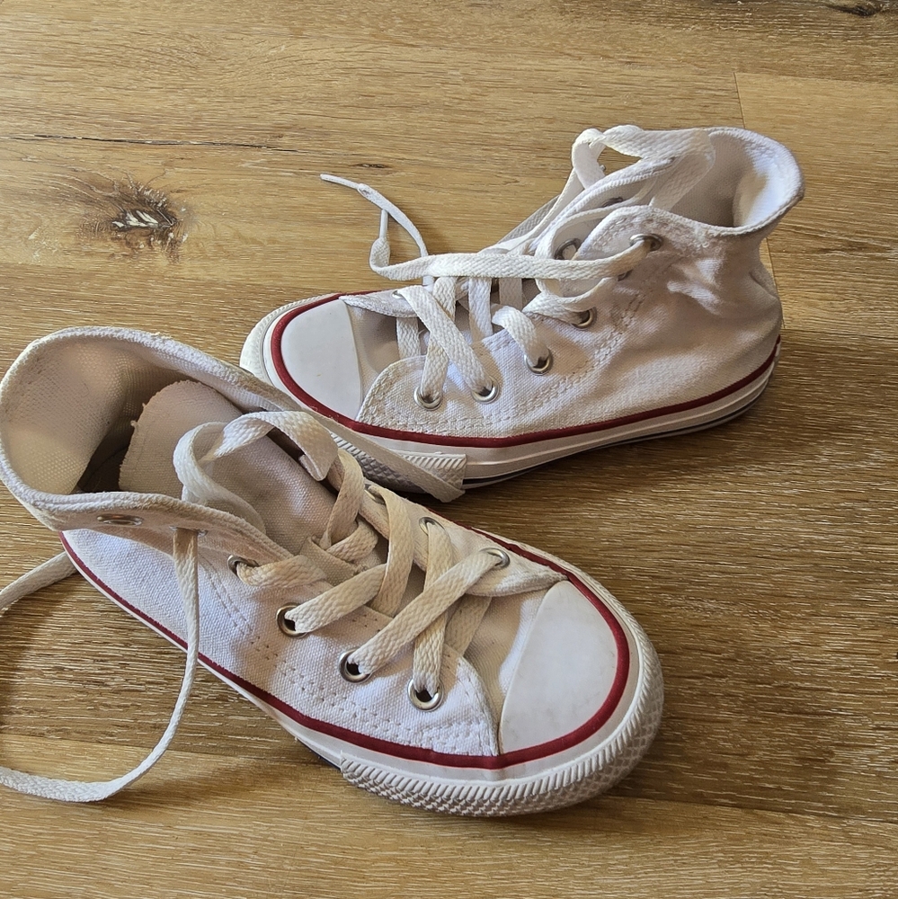 Toddler Converse High Top Size 10.5 White